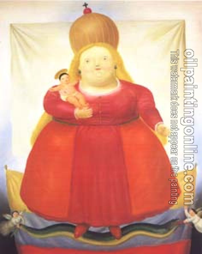 Botero, Fernando - Abstract oil painting.